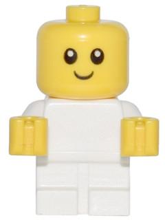 LEGO Minifigure-Baby - White Body with Yellow Hands-Town / City-CTY668-Creative Brick Builders